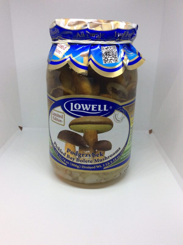 Pickled Bay Bolete Mushrooms, Podgrzybek Lowell 600g.