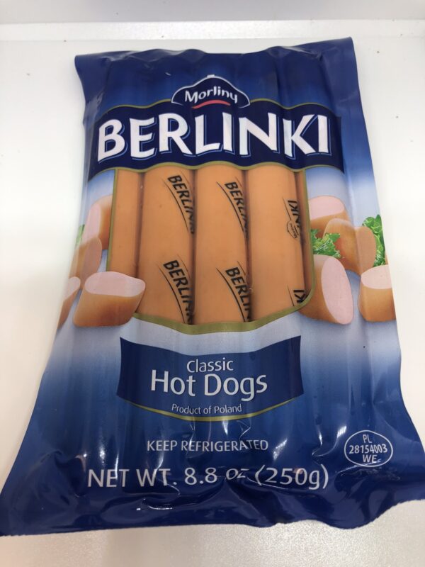 Hot Dogs Berlinki  Morliny 250g