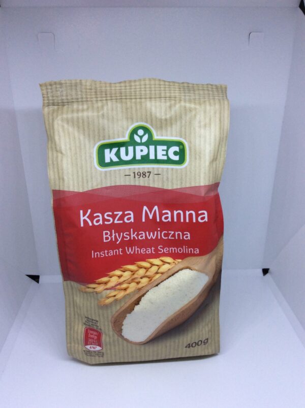Instant Wheat Semolina, Kasza Manna Blysk.. Kupiec 400g
