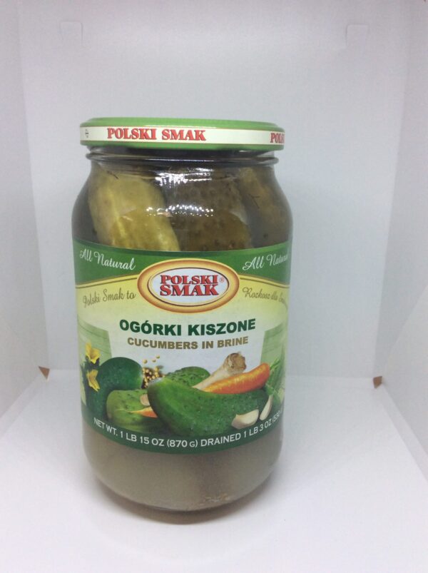 Cucumbers in Brine, Ogorki Kiszone Polski Smak 530g